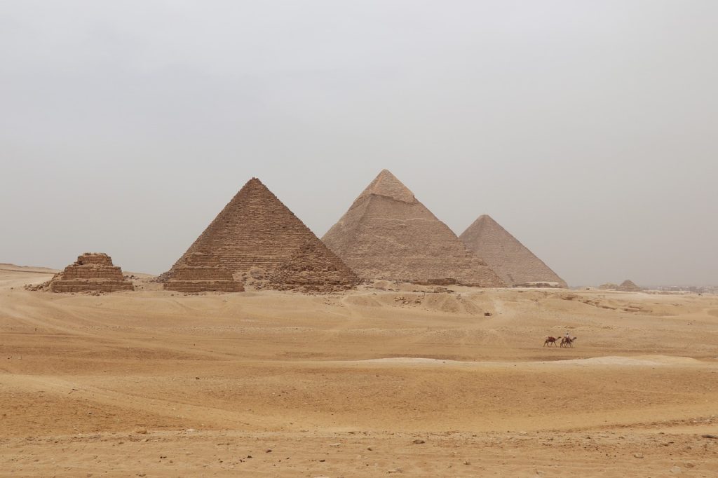 Egypt Pyramids Sand Desert 