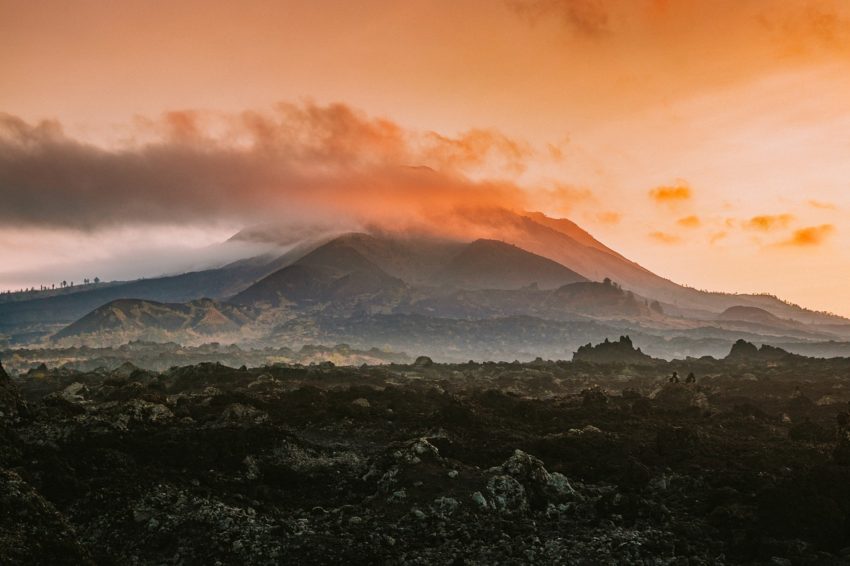 Kintamani Mount Early Morning Fog